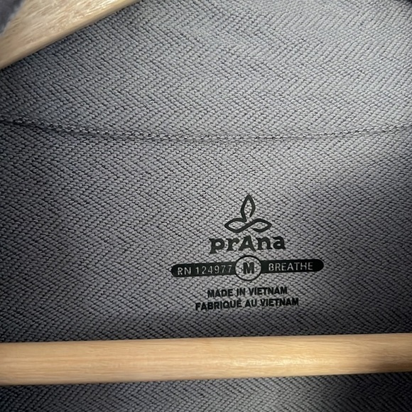 Prana Men’s Altitude Tracker 1/4 Zip Gray Size Medium - Picture 8 of 11